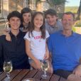 Le prince Joachim de Danemark et ses quatre enfants, Nikolai, Felix, Athena et Henrik, en vacances au château de Cayx, dans le Lot, le 7 juillet 2020 sur Instagram.