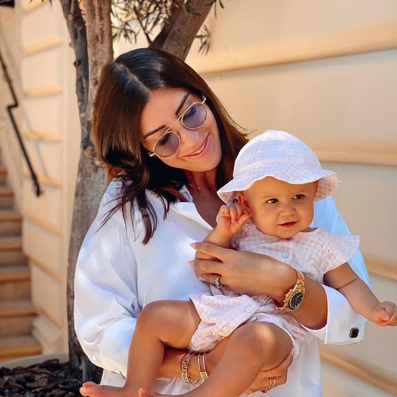 Martika avec sa fille Mia, le 3 août 2020