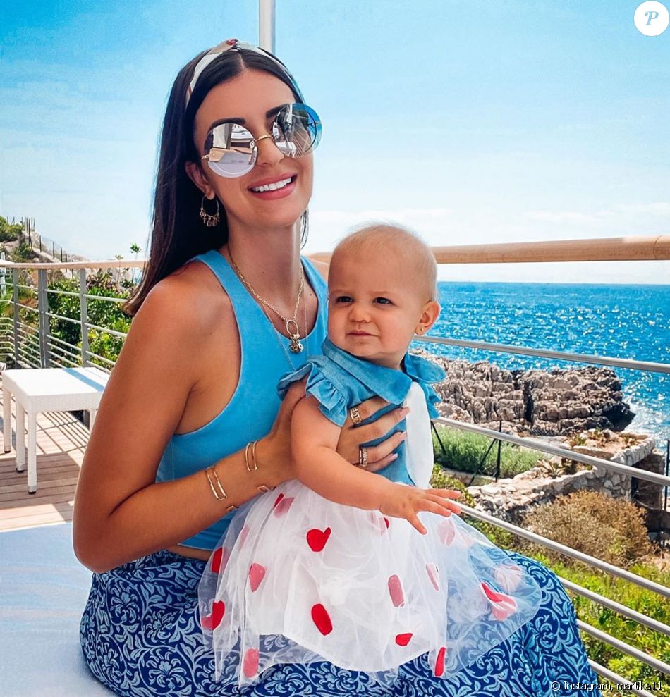 Martika avec sa fille Mia, le 24 juillet 2020