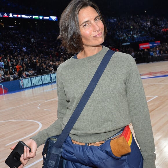 Alessandra Sublet au match de NBA Game Paris 2020 entre les Bucks de Milwaukee et les Charlotte Hornet à l'AccorHotels Arena à Paris le 24 janvier 2020. © Veeren / Bestimage