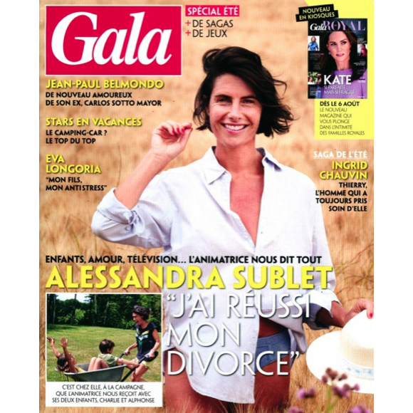 Alessandra Sublet en couverture de "Gala", le 6 août 2020.