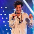 Mika en concert lors de la 70ème édition du festival de Sanremo, le 6 février 2020.