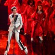 Mika en concert lors de la 70ème édition du festival de Sanremo, le 6 février 2020.