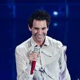Mika en concert lors de la 70ème édition du festival de Sanremo, le 6 février 2020.