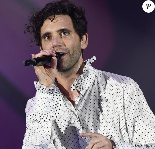 Mika en concert à Padoue en Italie le 1er février 2020.