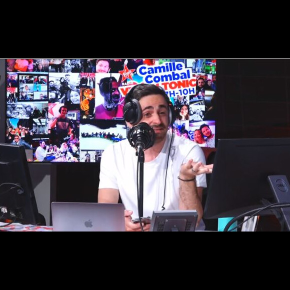 Camille Combal en larmes dans "Virgin Tonic", sur Virgin Radio, le 26 juin 2020