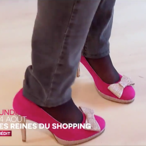 Roselyn Bachelot dans "Les Reines du shopping", émission présentée par Cristina Cordula et diffusée le 24 août 2020 sur M6.