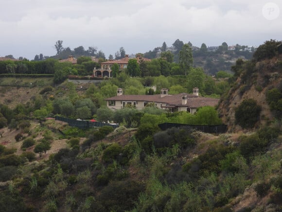 Exclusif - La maison prêtée par Tyler Perry au prince Harry, sa femme Meghan Markle et leur fils Archie à Beverly Hills, Los Angeles, Californie, Etats-Unis, le 6 juin 2020. 