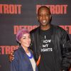 Info du 12 Août 2020 ( Abd Al Malik est à nouveau papa pour la 4 ème fois. Sa femme la chanteuse Wallen a donné naissance il y a un mois.) - Abd Al Malik et sa femme Wallen - Avant-première du film "Detroit" au cinéma UGC Normandie à Paris, le 29 septembre 2017. © Coadic Guirec/Bestimage