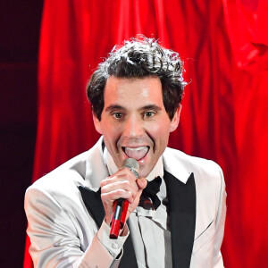 Mika en concert lors de la 70ème édition du festival de Sanremo, le 6 février 2020.