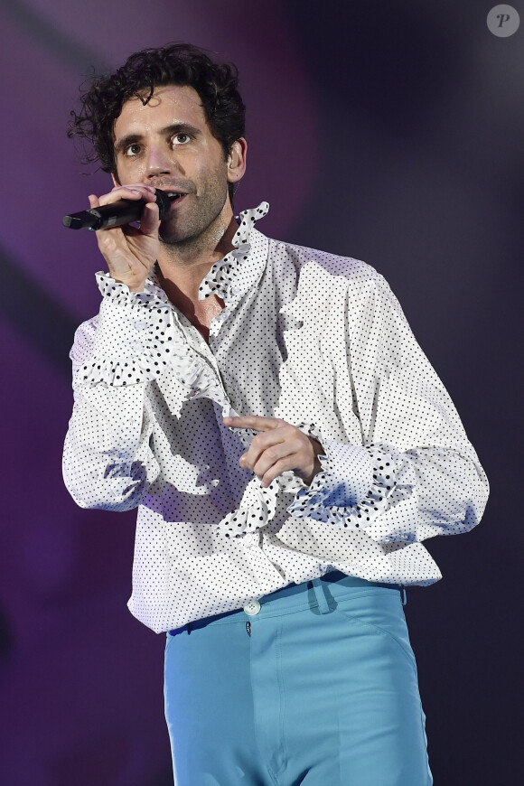 Mika en concert à Padoue en Italie le 1er février 2020.