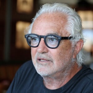 Exclusif - Rencontre avec Flavio Briatore qui ouvre un restaurant " Crazy Pizza " sur le port Hercule à Monaco le 27 juillet 2020 © Cyril Dodergny / Nice Matin / Bestimage