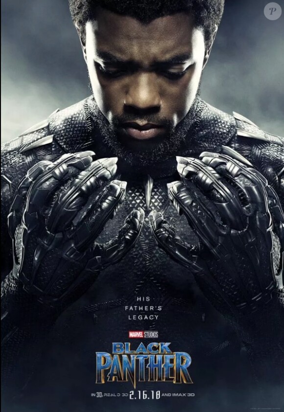 Affiche du film "Black Panther". 2017.