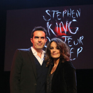 Faustine Bollaert et son mari Maxime Chattam au Grand Rex en 2013.