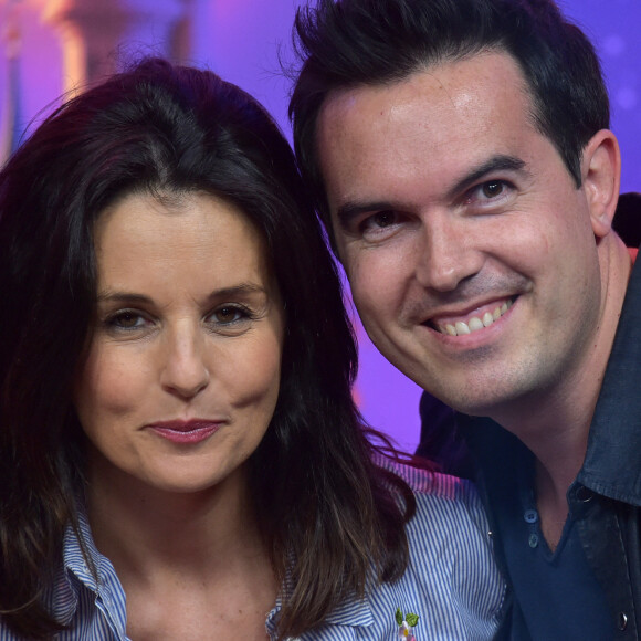 Faustine Bollaert et son mari Maxime Chattam au lancement du nouveau spectacle "Mickey et le magicien" au Parc Disneyland Paris. Le 2 juillet 2016 © Giancarlo Gorassini / Bestimage