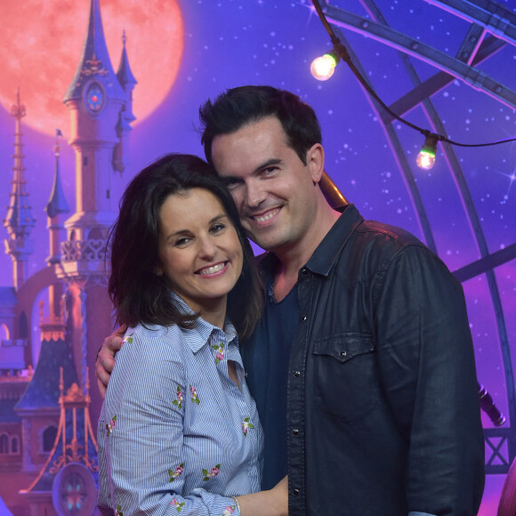 Faustine Bollaert et son mari Maxime Chattam au lancement du nouveau spectacle "Mickey et le magicien" au Parc Disneyland Paris. Le 2 juillet 2016 © Giancarlo Gorassini / Bestimage