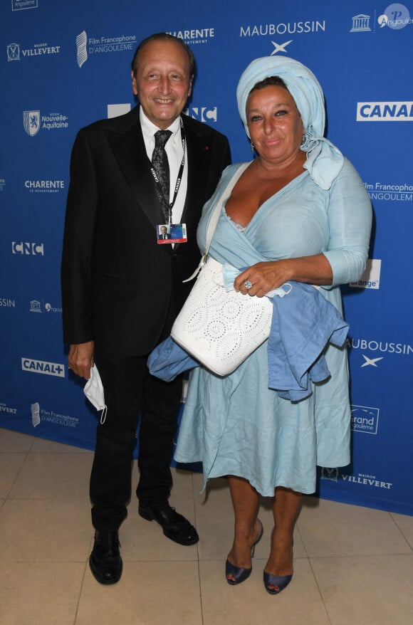 Alain Neymarc et Valérie Solvit lors de la cérémonie de clôture et remise de prix du Festival du film Francophone d'Angoulême 2020 le 2 septembre 2020. © Coadic Guirec / Bestimage