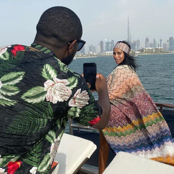 Gims et sa femme Demdem posent plus complices que jamais. Photo publiée par Demdem sur Instagram le 3 septembre 2020.