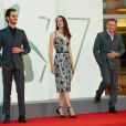  Pierre Niney, Stacy Martin et Benoît Magimel - Tapis rouge du film "Amants" lors de la 77ème édition du Festival international du film de Venise, la Mostra le 3 septembre 2020.  