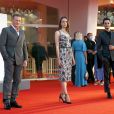  Benoît Magimel, Stacy Martin et Pierre Niney - Tapis rouge du film "Amants" lors de la 77ème édition du Festival international du film de Venise, la Mostra le 3 septembre 2020.  