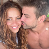 Shakira et son mari, le footballeur Gerard Pique. Août 2020.