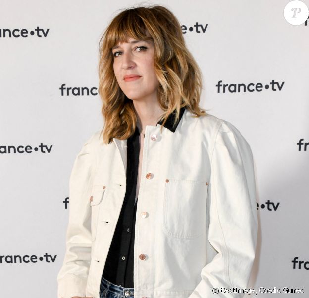 Daphné Burki au photocall de la conférence de presse de France 2 au théâtre Marigny à Paris © Coadic Guirec / Bestimage