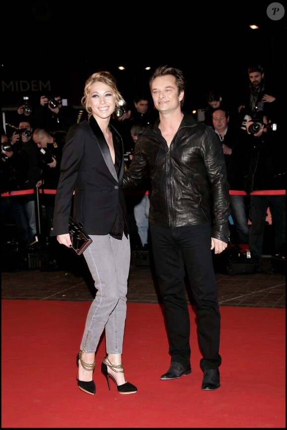 Laura Smet et David Hallyday lors de la soirée des NRJ Music Awards, à Cannes, le 23 janvier 2010.