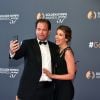 Michael Weatherly et sa femme Bojana Jankovic - Clôture du 57ème Festival de télévision de Monte-Carlo au Grimaldi Forum à Monaco. © Bruno Bebert/Bestimage