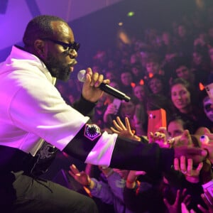 Exclusif - Gims (Gandhi Djuna) - Showcase de Maître Gims pour la soirée de Halloween de Fanta à Paris le 31 octobre 2019. Le jeudi 31 octobre, FANTA a fait pétiller la Gaîté Lyrique lors d'une soirée à réveiller les morts! L'imitateur M-A.Le Bret, l'humoriste J., les danseurs de Danse avec les stars D.Ikonomova, C.Millette, A.Colette, M.Dereymez et bien d'autres ont fêté Halloween ensemble dans une ambiance mortellement fun ! Animée par G.Pley, la soirée a accueilli un line-up exceptionnel : Un showcase exclusif de Gims ainsi qu'un mix des DJ.Kawaii, Kezah&Freddy et DJ.Abdel qui ont enflammé le dancefloor. Frissons garantis ! ©Veeren / Bestimage