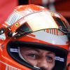 Michael Schumacher à Barcelone (Espagne) pour les essais Ferrari en F1.