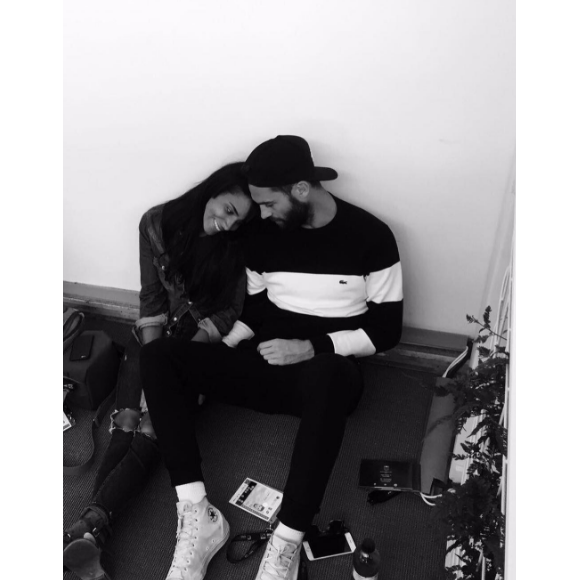 Shy'm a publié une photo avec Benoît Paire sur Instagram, le 14 février 2017.