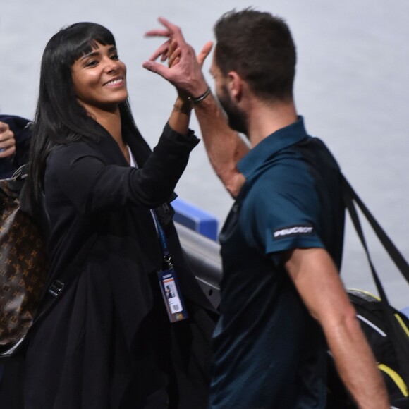 Shy'm et Benoît Paire lors du tournoi BNP Paribas Masters à l'AccorHotels Arena de Paris le 3 novembre 2015 © Giancarlo Gorassini