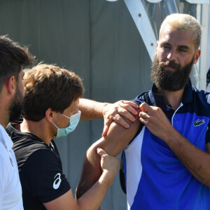 Benoît Paire vs Dustin Brown - Tournoi de tennis Ultimate Tennis Showdown de Patrick Mouratoglou à Sophia Antipolis le 15 juin 2020. © Lionel Urman / Bestimage 