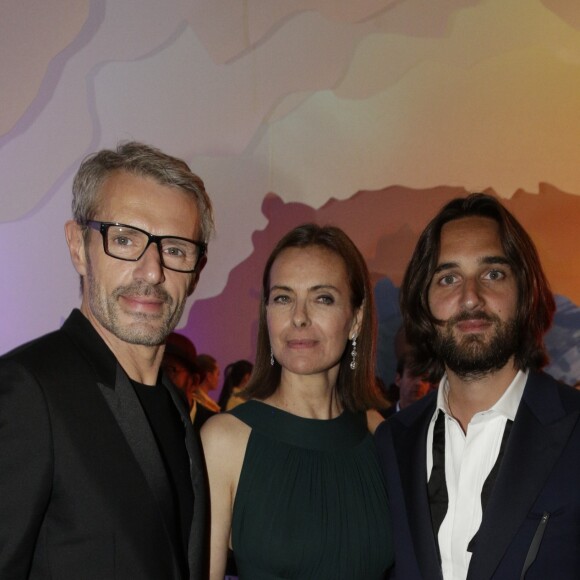 Lambert Wilson, Carole Bouquet et Dimitri Rassam à l'after-party du "Petit Prince" lors du 68e Festival de Cannes le 22 mai 2015.