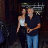 Exclusif - George Clooney et sa femme Amal Alamuddin Clooney sont allés diner en amoureux pour fêter leur 5ème anniversaire de mariage à New York, le 27 septembre 2019 