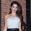 Exclusif - George et Amal Clooney fêtent leur cinquième anniversaire de mariage au restaurant "4 Charles Prime Rib" à New York