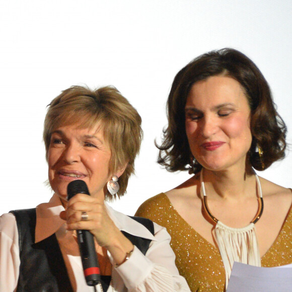 Mario Luraschi, Armelle et Véronique Jannot - Hommage au cascadeur équestre Mario Luraschi lors du 8e Festival 2 Valenciennes. Le 23 mars 2018. © Veeren / Bestimage