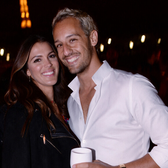 Exclusif - Iris Mittenaere (Miss France et Miss Univers 2016) et son compagnon Diego El Glaoui - Maëva Coucke fête son 26ème anniversaire sur la péniche "Pastel" avec ses amis à Paris le 27 juin 2020. © Rachid Bellak/Bestimage