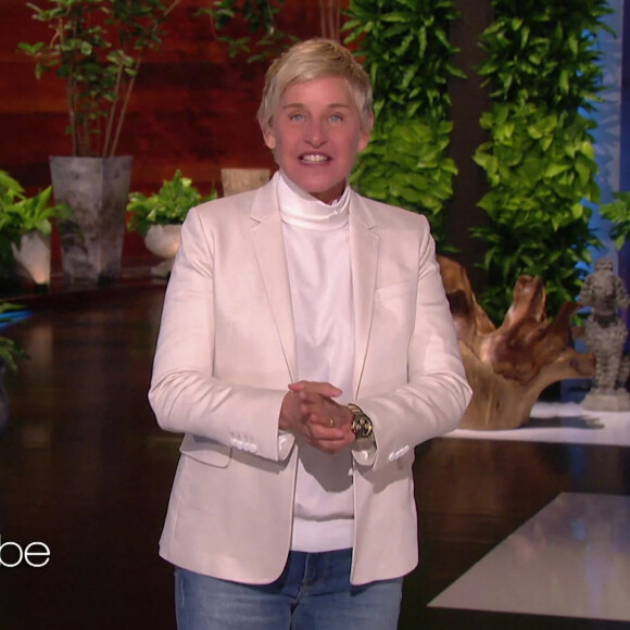 Ellen DeGeneres lors du lancement de la 18e saison de son émission, le 21 septembre 2020.