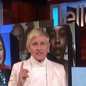 Ellen DeGeneres lors du lancement de la 18e saison de son émission, le 21 septembre 2020.