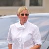 Exclusif - Ellen Degeneres est allée déjeuner avec une amie dans le quartier de Santa Barbara à Los Angeles pendant l'épidémie de coronavirus (Covid-19). Le 22 août 2020 