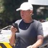 Exclusif - Ellen DeGeneres se promène dans le quartier de Montecito à Los Angeles le 1er août 2020. 