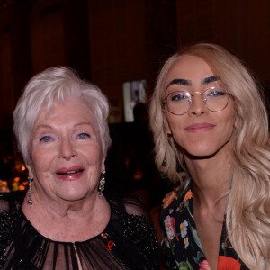 Line Renaud et Bilal Hassani lors de la soirée de gala de la 18ème édition du "Dîner de la mode du Sidaction" au Pavillon Cambon Capucines - Potel et Chabot à Paris, France, le 23 janvier 2020. © ORachid Bellak/Bestimage