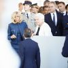 Brigitte Macron (Trogneux) et Line Renaud lors du défilé du 14 juillet (fête nationale), place de la Concorde, à Paris, le 14 juillet 2017, avec comme invité d'honneur le président des Etats-Unis. © Denis Allard/Pool/Bestimage