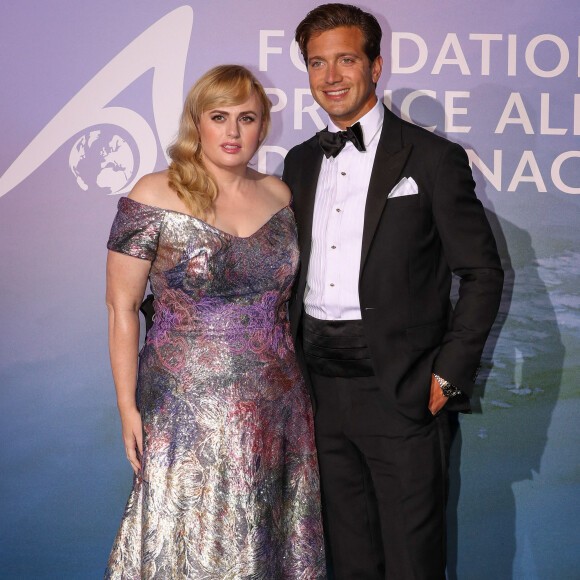 Rebel Wilson et son compagnon Jacob Busch lors du photocall du gala "Monte-Carlo Gala for Planetary Health" organisé par la Fondation Prince Albert II de Monaco le 24 septembre 2020. © Jean-Charles Vinaj / Pool Monaco / Bestimage