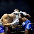 Tony Yoka remporte son combat de boxe contre Johann Duhaupas dans la catégorie poids lourds dès le premier round à Paris La Défense Arena le 25 septembre 2020. © JB Autissier / Panoramic / Bestimage