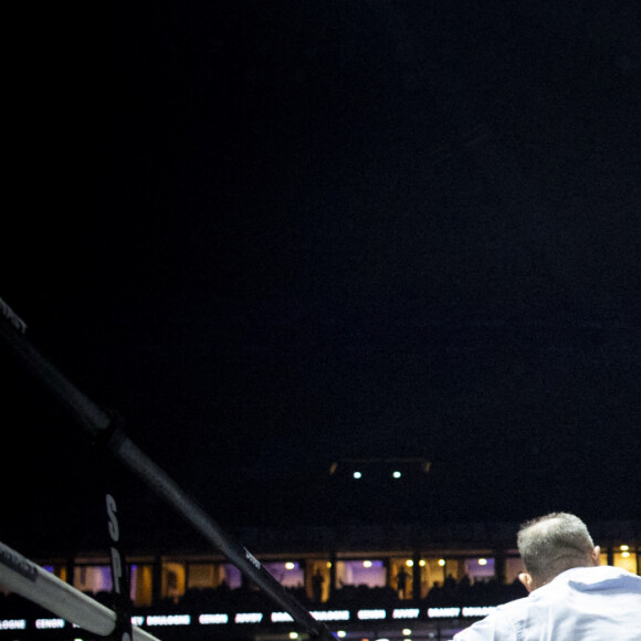 Tony Yoka remporte son combat de boxe contre Johann Duhaupas dans la catégorie poids lourds dès le premier round à Paris La Défense Arena le 25 septembre 2020. © JB Autissier / Panoramic / Bestimage