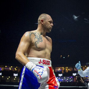 Tony Yoka remporte son combat de boxe contre Johann Duhaupas dans la catégorie poids lourds dès le premier round à Paris La Défense Arena le 25 septembre 2020. © JB Autissier / Panoramic / Bestimage