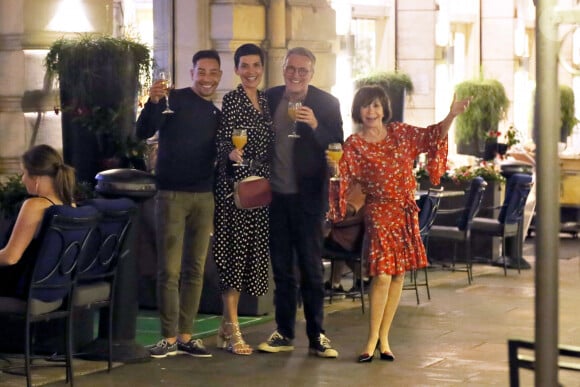 Exclusif - Steevy Boulay, Cristina Cordula, Laurent Ruquier, Danièle Evenou - L. Ruquier a emmené toute sa troupe des "Grosses Têtes" pour passer un week-end à Rome en Italie le 16 juin 2018.