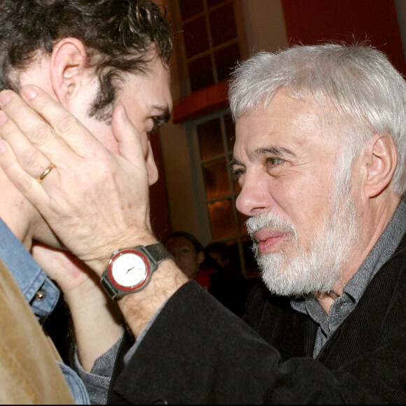 Guy Bedos et son fils Nicolas - Générale e la pièce "Sortie de scène" de Nicolas Bedos avec Guy Bedos au théâtre Hébertot à Paris.